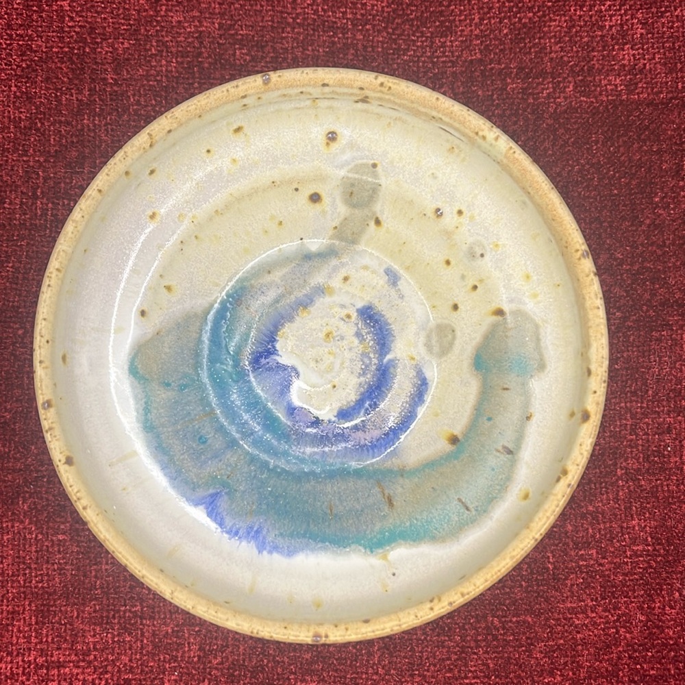 Vintage Hand Signed Ceramic Bowl by M. Scott